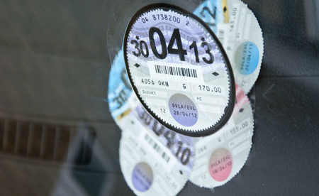 Car tax discs